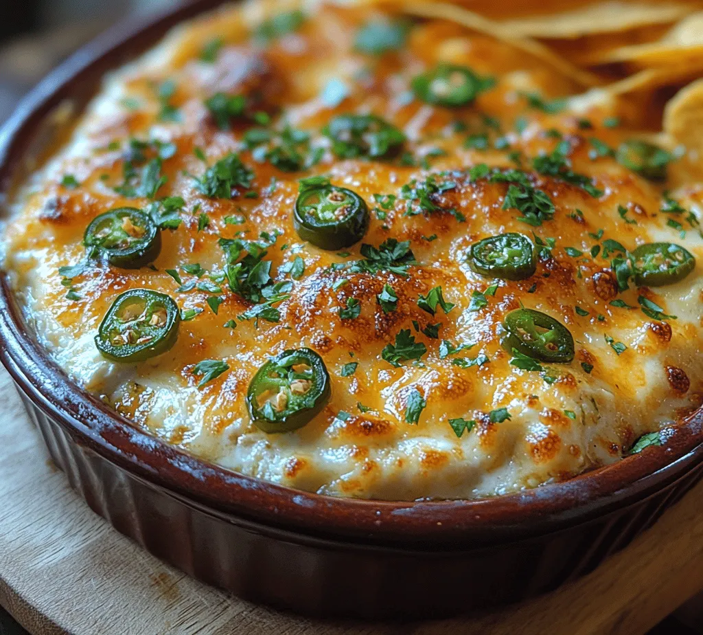 To create the ultimate Spicy Creamy Jalapeño Popper Dip, understanding the key ingredients is essential. Each component plays a significant role in achieving the rich, creamy, and spicy profile that makes this dip so appealing.