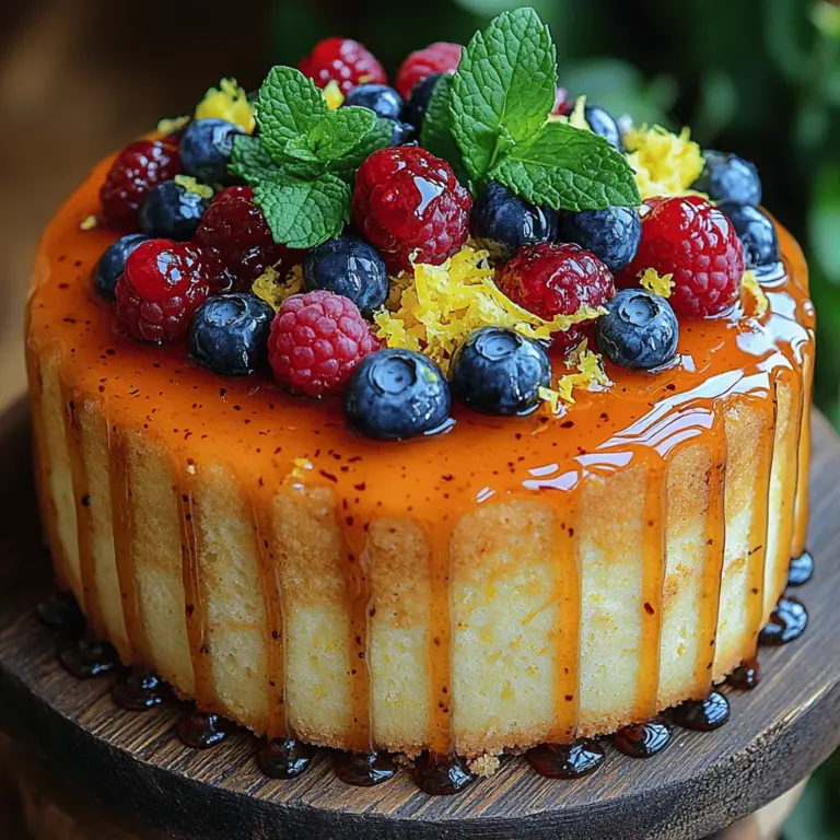 The Exquisite Zesty Lemon Dream Cake stands out for its vibrant lemon flavor, which is both invigorating and comforting. This cake features a moist texture that melts in your mouth, complemented by an elegant presentation that makes it look as good as it tastes. Each slice reveals a beautiful lemony hue, inviting everyone to indulge in its bright and cheerful essence.