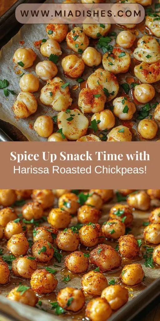 Discover the vibrant flavors of harissa spiced roasted chickpeas, a delightful snack that’s healthy and satisfying! This simple recipe elevates crunchy chickpeas with the fiery and aromatic harissa paste, creating a tasty treat perfect for various diets, including vegan and gluten-free. Packed with protein and fiber, these roasted chickpeas are not only delicious but also versatile, making them ideal for salads, bowls, or as a standalone snack. Enjoy a nutritious and flavorful addition to your culinary repertoire!