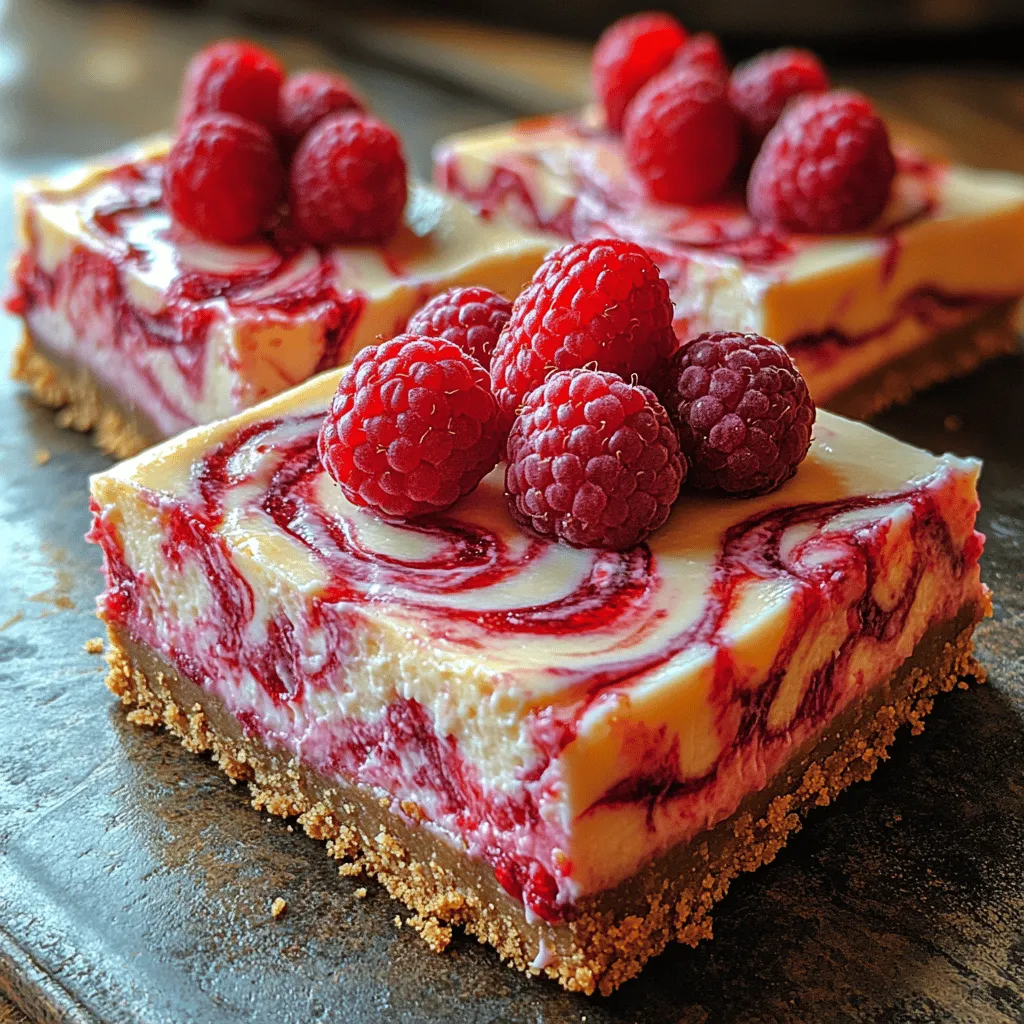What makes raspberry swirl cheesecake bars particularly appealing is their unique combination of flavors and textures. The creamy cheesecake filling, paired with the bright, fruity raspberry swirl, creates a dessert experience that is both luxurious and refreshing. The raspberry component not only tantalizes the taste buds but also elevates the overall aesthetic of the dish, transforming a simple cheesecake into a work of art.