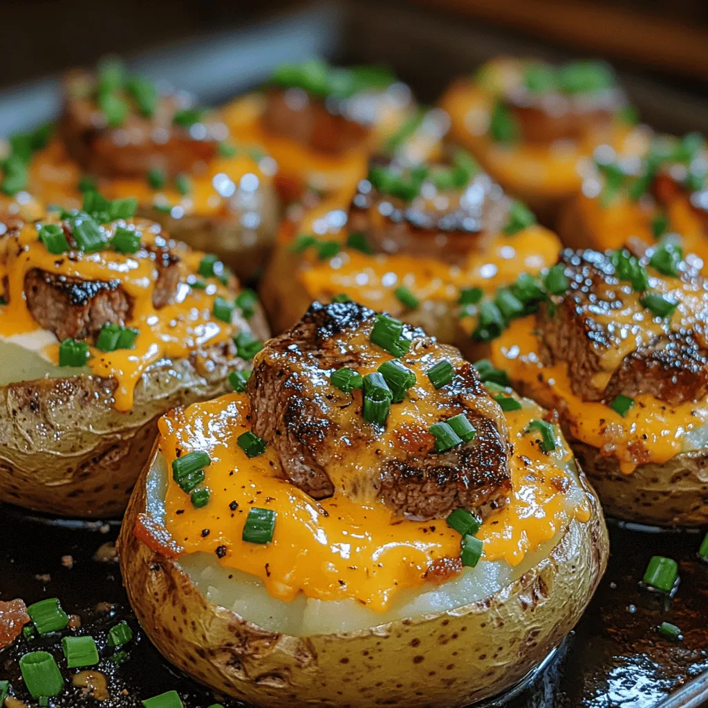 Comfort food holds a special place in our hearts, often evoking memories of family gatherings, cozy dinners, and the warmth of home-cooked meals. It’s the type of food that brings people together, creating a sense of belonging and joy. Among the many delightful options, one dish stands out for its irresistible combination of flavors and textures: Steak Bites & Cheesy Loaded Baked Potato Delight.