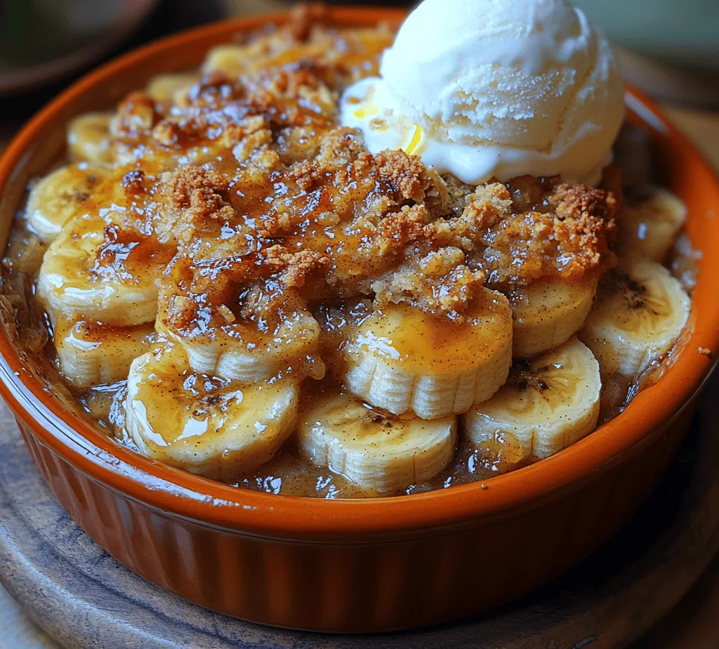 To create a mouthwatering Caramelized Banana Crumble Delight, it’s essential to understand the key ingredients that contribute to its rich flavor and delightful texture. Let’s take a closer look at each component: