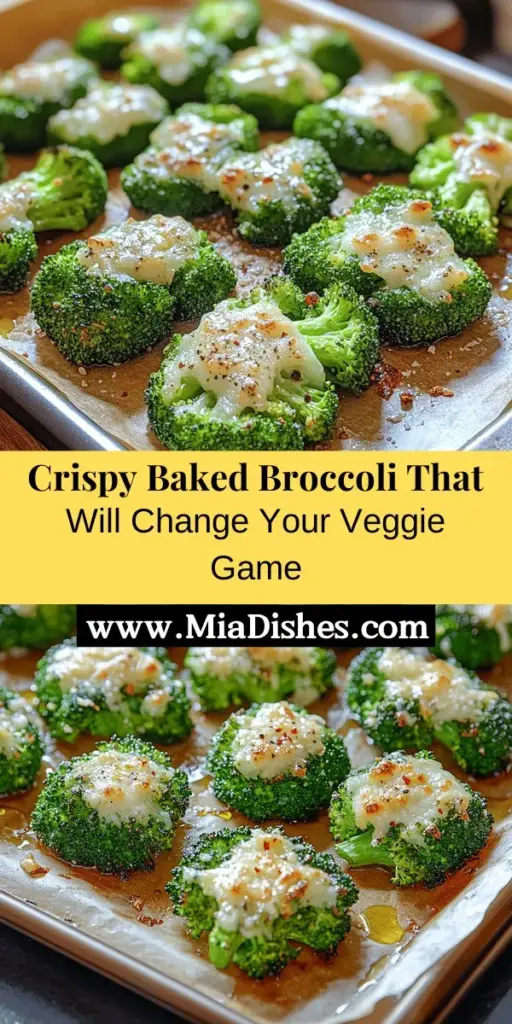 Discover the joy of healthy eating with Crispy Baked Broccoli Delight! This simple recipe transforms fresh broccoli florets into a crispy, flavorful dish without the need for frying. Packed with essential nutrients like Vitamin C and K, this superfood is not only delicious but also supports your overall health. Perfect as a side dish or a nutritious snack, everyone will love this crunchy treat. Elevate your meals and enjoy a guilt-free indulgence!