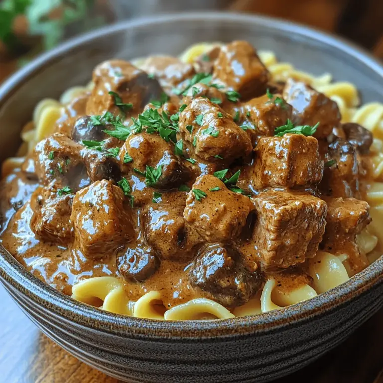 To create a truly savory and creamy slow cooker Beef Stroganoff, understanding the ingredients is key. Each component plays a crucial role in achieving that signature flavor and texture that makes this dish so irresistible.
