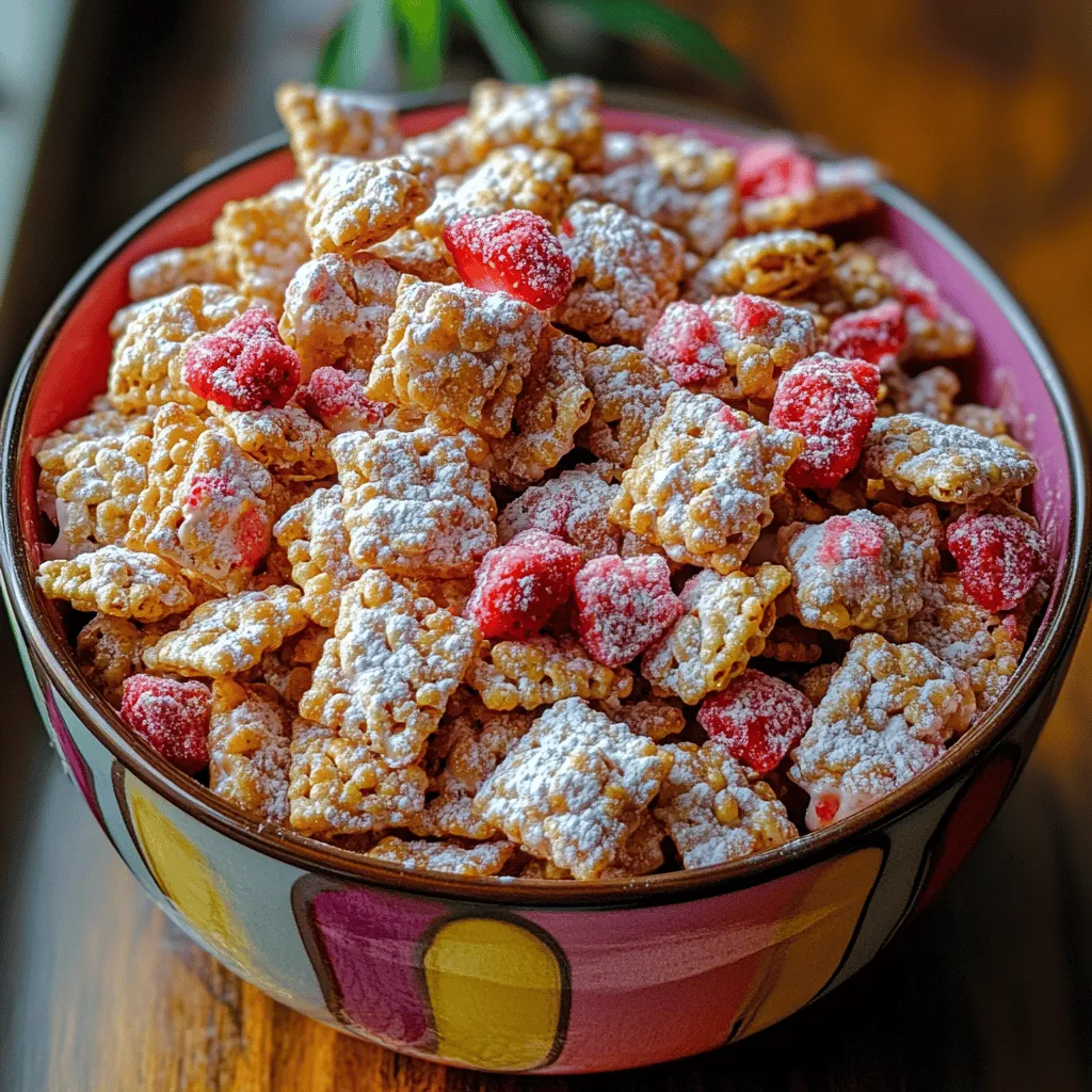 To create the perfect Fluffy Strawberry Shortcake Puppy Chow, it's essential to understand the key components that make up this delightful recipe. Each ingredient plays a vital role in ensuring that the final product is not only visually appealing but also deliciously flavorful.