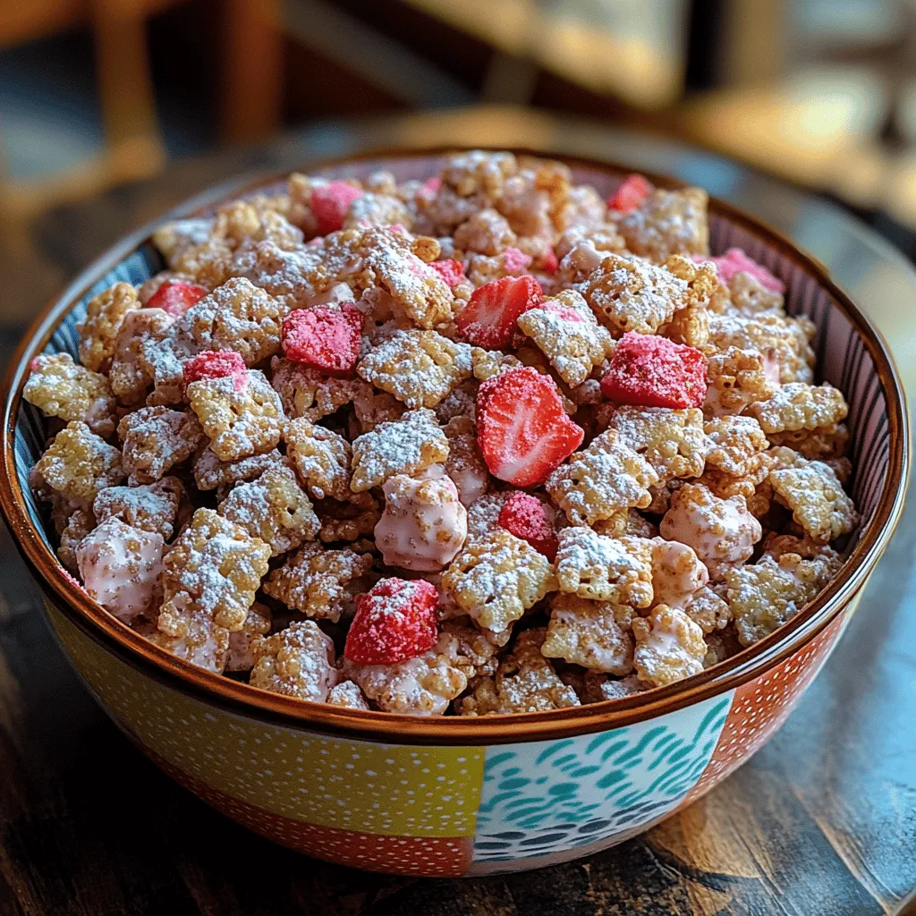 To create the perfect Fluffy Strawberry Shortcake Puppy Chow, it's essential to understand the key components that make up this delightful recipe. Each ingredient plays a vital role in ensuring that the final product is not only visually appealing but also deliciously flavorful.