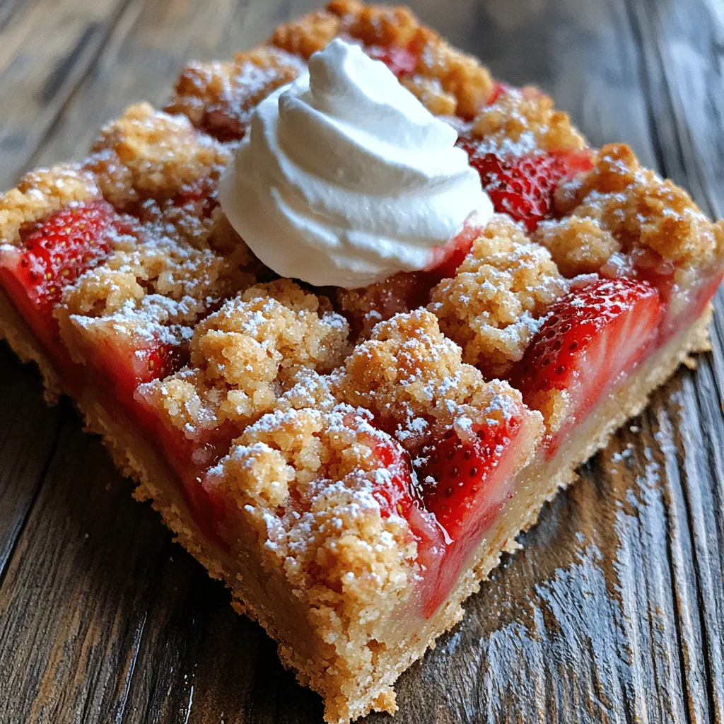 If you're on the lookout for a delightful dessert that perfectly captures the essence of summer, look no further than Strawberry Shortcake Crumble Bars. This mouthwatering treat combines the freshness of ripe strawberries with a buttery, crumbly topping that will have your taste buds dancing with joy. Not only are these bars visually appealing with their vibrant red fruit peeking through the golden crumble, but they also pack a punch of flavor that makes them a favorite for gatherings, picnics, and family celebrations.