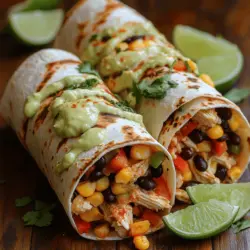 Zesty Southwest Chicken Wraps with Avocado Ranch: A Flavorful Journey
