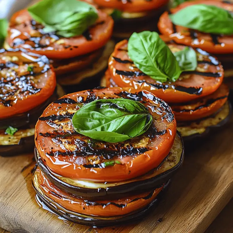 To create perfect Grilled Eggplant & Tomato Stacks, it’s essential to understand the role of each ingredient. Each component contributes not only to the flavor but also to the overall health benefits of the dish.