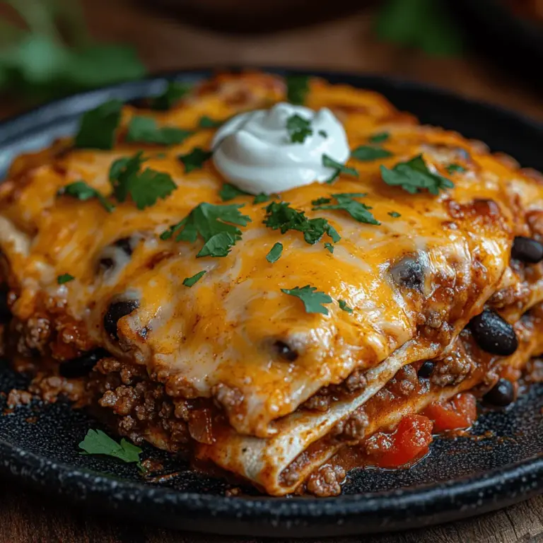 In the quest for comfort food, few dishes can rival the warmth and satisfaction of a Sizzling Beef Enchilada Casserole. This delectable dish combines the bold flavors of traditional Mexican enchiladas with the convenience of a casserole, making it an ideal choice for family dinners and gatherings. Enchilada casseroles are not only delicious but also practical, fitting seamlessly into today’s fast-paced lifestyle where easy and flavorful meals are paramount.