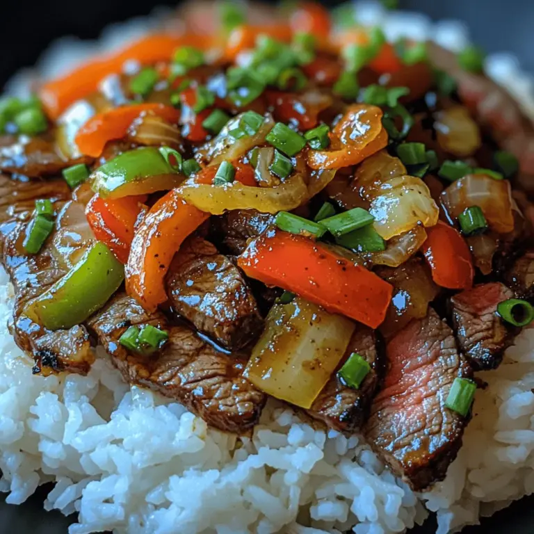 Are you ready to elevate your dinner game with a dish that combines bold flavors and quick preparation? Sizzling Pepper Steak Delight is the perfect solution for busy weeknights or special occasions when you want to impress without spending hours in the kitchen. This mouthwatering recipe features tender flank steak, vibrant bell peppers, and a savory marinade that brings everything together in a symphony of taste and texture.