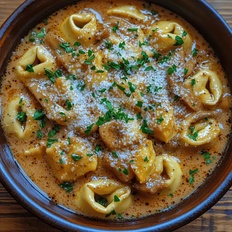 Tortellini in Champignon Sahne Soße is an exquisite dish that brings the warmth and richness of Italian cuisine right to your dining table. This creamy mushroom delight combines tender tortellini, typically stuffed with cheese or meat, with a luscious sauce made from fresh mushrooms and cream. The appeal of this dish lies not only in its comforting flavors but also in its versatility; it can serve as a satisfying main course for dinner or a delightful side dish for any special occasion.