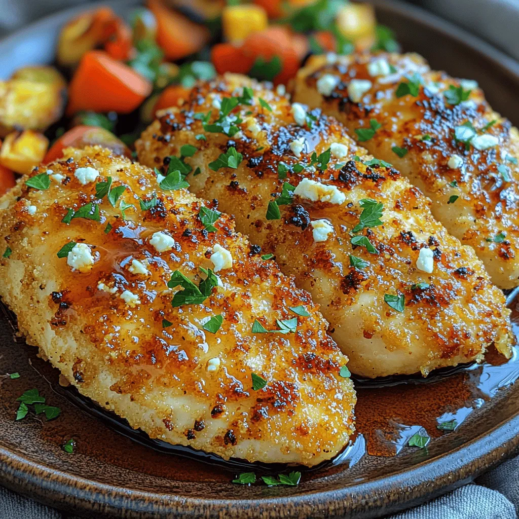 If you’re seeking a dish that brings together savory, sweet, and spicy flavors in a tantalizing way, look no further than Crispy Hot Honey Feta Chicken. This dish is the perfect harmony of crunchy panko breadcrumbs, creamy feta cheese, and a drizzle of hot honey that elevates the humble chicken breast to gourmet status. Whether you’re whipping up a quick weeknight dinner, planning a gathering with friends, or impressing guests at a special occasion, this recipe delivers on flavor and presentation.