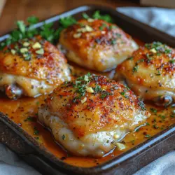 Oven-Baked Garlic Butter Chicken Thighs