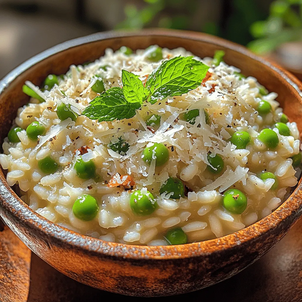 Risotto, a staple of Italian cuisine, is a dish that evokes comfort and warmth. Known for its creamy texture and savory flavors, this rice-based meal is beloved by many around the world. What makes risotto particularly special is its versatility; it can be tailored to suit any season, making it a fantastic option year-round. However, during the spring months, one ingredient shines brighter than the rest: fresh peas. Their sweet, vibrant flavor perfectly complements the creamy richness of risotto, creating an unforgettable dining experience.