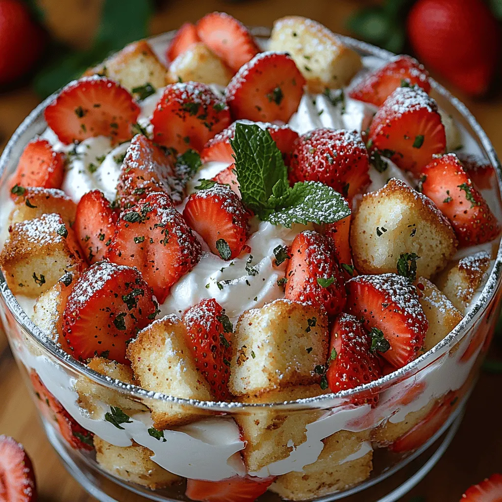 To create the perfect Strawberry Bliss Trifle, understanding the role of each ingredient is essential. Here’s a closer look at what goes into this delightful dessert and how each component contributes to the overall experience.