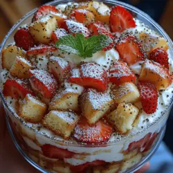 To create the perfect Strawberry Bliss Trifle, understanding the role of each ingredient is essential. Here’s a closer look at what goes into this delightful dessert and how each component contributes to the overall experience.
