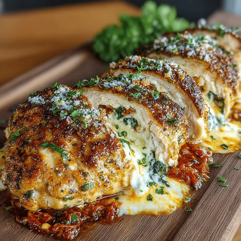 If you’re on the hunt for a dish that combines rich flavors with a touch of elegance, Creamy Tuscan Chicken Roll-Ups may just be your new favorite recipe. This dish beautifully marries the savory essence of Italian cuisine with a creamy, indulgent filling that is sure to impress at any dinner table. Perfect for both casual weeknight dinners and more special occasions, these roll-ups are not only delicious but also visually appealing, making them a standout dish for family gatherings or entertaining guests.