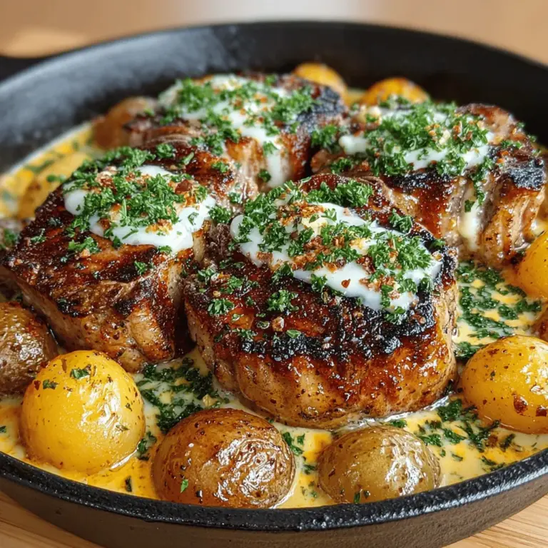 There’s something incredibly comforting about a one-pan meal that feels like a warm hug at the end of a long day. The aroma of a hearty dinner wafting through the kitchen can evoke feelings of nostalgia, reminding us of family gatherings and cozy evenings spent together. I remember the first time I made creamy ranch pork chops and potatoes; it was one of those chilly evenings when the warmth of a delicious meal was all I needed to lift my spirits. My family gathered around the table, the enticing smell filling the air, and as the first bites were taken, smiles spread all around. This dish quickly became a staple in our weekly menu, and I’m excited to share it with you today!