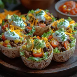 Crunchy Taco Salad Cups: A Delicious and Wholesome Recipe