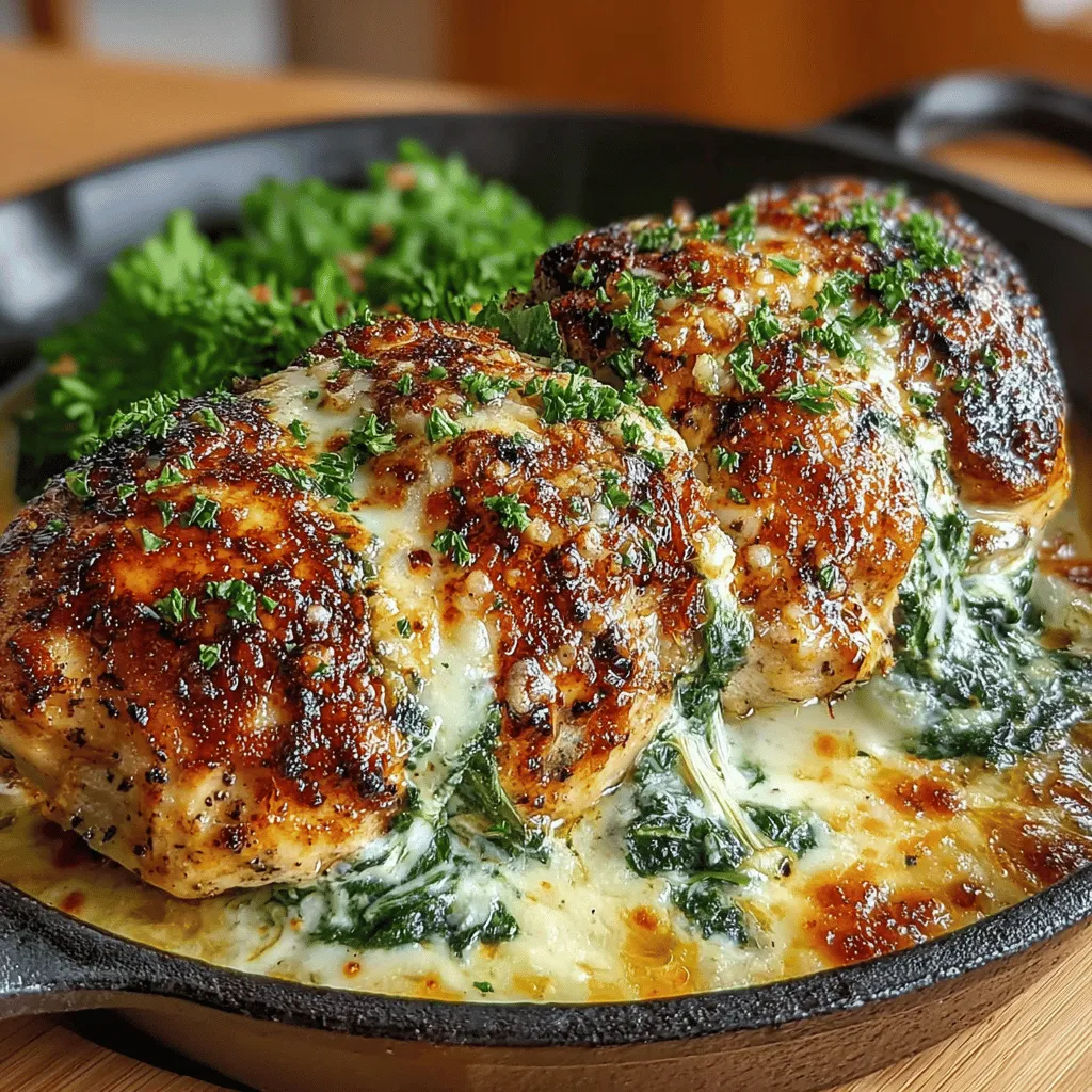 Now that we have our ingredients ready, let’s walk through the preparation steps to create this delightful Cheesy Spinach and Artichoke Chicken Bake. This dish not only promises a hearty meal but also delivers a comforting blend of flavors that will impress your family and friends.
