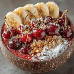 Cherry Bliss Smoothie Bowl: A Deliciously Nutritious Treat