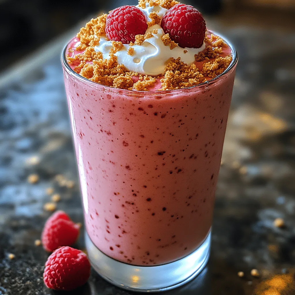Luscious Raspberry Cheesecake Smoothie Recipe