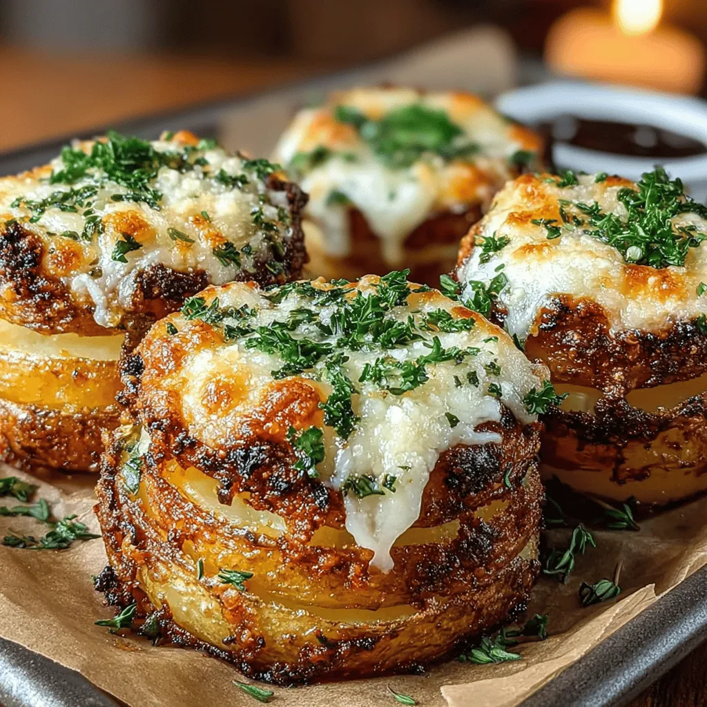 When it comes to comfort food, few dishes can rival the satisfying crunch and rich flavors of Roasted Garlic Parmesan Potato Stacks. This delightful recipe brings together the earthy notes of roasted garlic, the creamy goodness of Parmesan cheese, and the enticing aroma of fresh herbs, creating a dish that is sure to impress your family and friends. Whether served as a side dish for a cozy family dinner or as a stunning centerpiece at a gathering, these potato stacks are perfect for any occasion.
