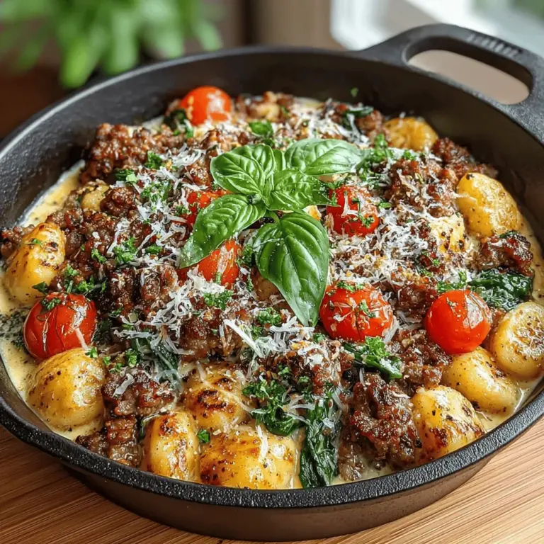 Are you looking for a meal that combines comfort, flavor, and convenience? Look no further than One-Skillet Sausage and Spinach Gnocchi. This dish is a perfect representation of what modern home cooking should be—simple yet satisfying. With its rich, hearty flavors and vibrant colors, it's no wonder that this one-skillet recipe has become a favorite for busy weeknights and special occasions alike.