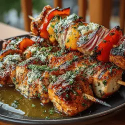 Grilled Chicken & Peach Kabobs: A Summer Delight