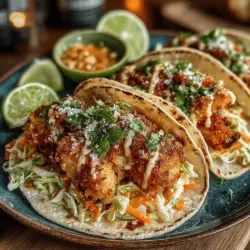 Crispy Ranch Chicken Tacos with Slaw