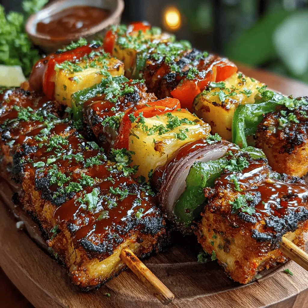 As summer approaches, the allure of outdoor grilling becomes irresistible. One dish that perfectly encapsulates the essence of sunny days and backyard gatherings is the Tropical Bliss BBQ Pineapple Chicken Skewers. This delightful recipe marries the sweetness of fresh pineapple with tender, juicy chicken, creating a flavor explosion that transports you straight to a tropical paradise. The skewers are not only visually appealing with their vibrant colors but also incredibly easy to prepare, making them a favorite for summer barbecues and family gatherings.