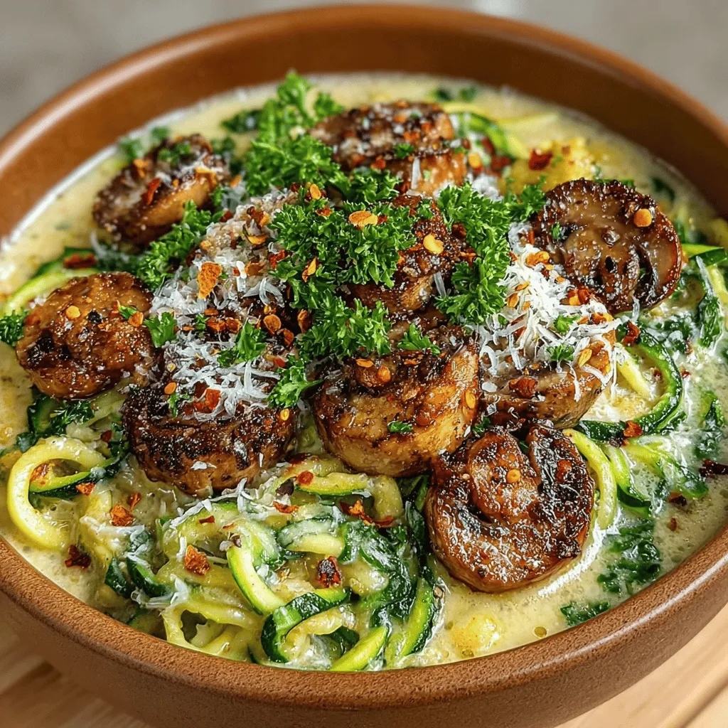 In the ever-evolving world of culinary innovation, Creamy Mushroom Alfredo Zoodle Bowls have emerged as a delightful, healthy option that caters to both pasta lovers and health-conscious eaters. This dish marries the rich, comforting flavors of traditional Alfredo sauce with the fresh, vibrant crunch of zoodles — zucchini noodles that serve as a low-carb alternative to regular pasta. With the rise of dietary trends emphasizing low-carb, gluten-free, and vegetable-forward meals, zoodle bowls have captured the hearts and plates of many, making them a perfect choice for family dinners or meal prepping.