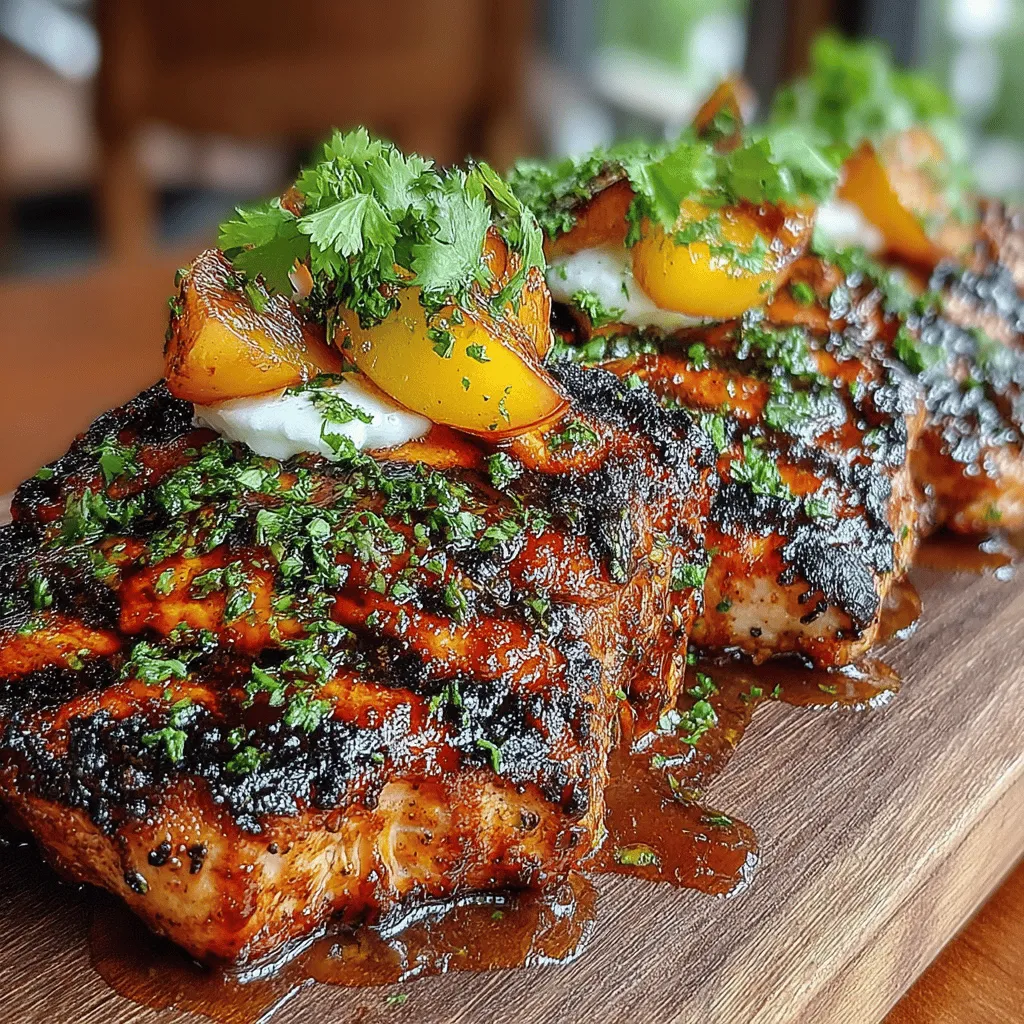 As the sun shines brightly and the days grow longer, the allure of summer grilling becomes irresistible. The smoky aroma wafting through the air, the sizzling sounds of meat on the grill, and the joy of gathering with friends and family all come together to create memorable outdoor experiences. One dish that perfectly embodies the essence of summer is Sweet & Smoky Grilled Chicken with Peach BBQ Glaze. This delightful recipe marries the sweet and juicy flavors of ripe peaches with the rich, smoky notes of grilled chicken, making it an ideal choice for outdoor gatherings, family barbecues, or even a simple weeknight dinner.