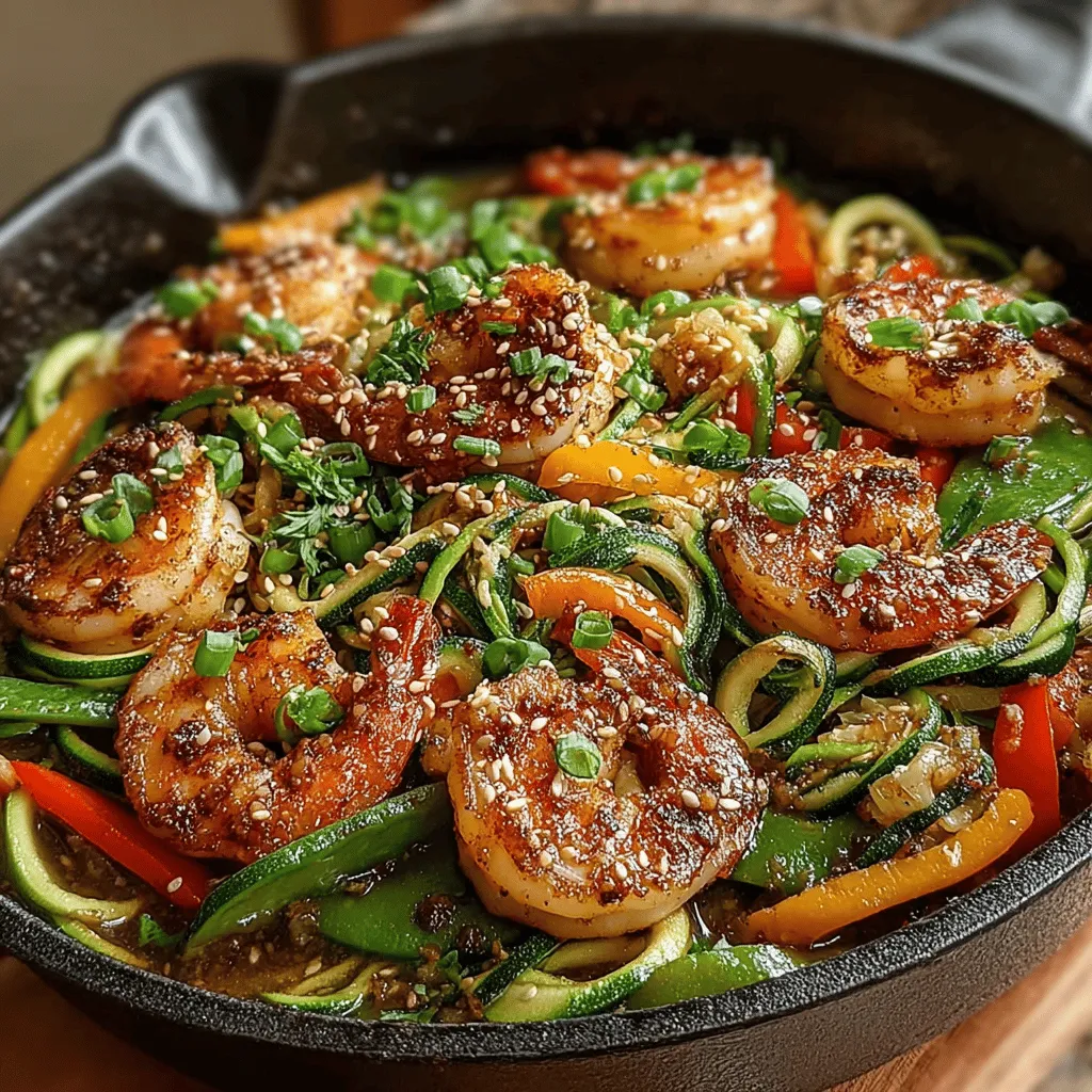In recent years, the culinary world has witnessed a remarkable shift towards healthier eating habits. Among the various trends that have emerged, zoodles—spiralized zucchini noodles—have gained immense popularity as a nutritious alternative to traditional pasta. This shift is largely driven by a growing awareness of health and wellness, as more people seek ways to incorporate fresh vegetables into their diets while reducing carbohydrate intake. The Shrimp Zoodle Stir-Fry perfectly encapsulates this trend, offering a delicious, nutritious, and easy-to-make dish that is as satisfying as it is wholesome.