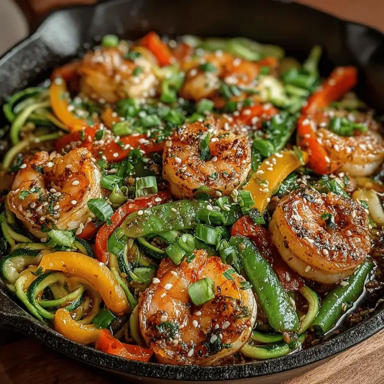 In recent years, the culinary world has witnessed a remarkable shift towards healthier eating habits. Among the various trends that have emerged, zoodles—spiralized zucchini noodles—have gained immense popularity as a nutritious alternative to traditional pasta. This shift is largely driven by a growing awareness of health and wellness, as more people seek ways to incorporate fresh vegetables into their diets while reducing carbohydrate intake. The Shrimp Zoodle Stir-Fry perfectly encapsulates this trend, offering a delicious, nutritious, and easy-to-make dish that is as satisfying as it is wholesome.