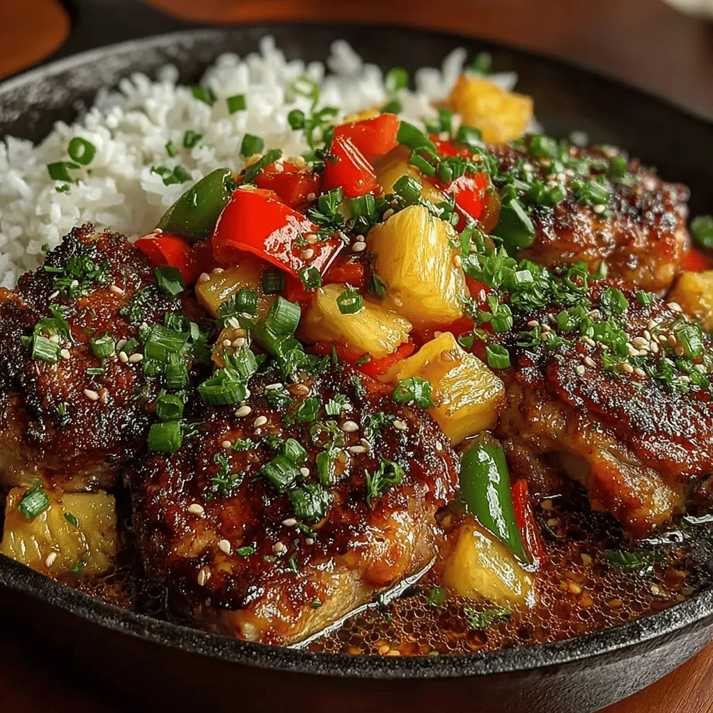 When it comes to vibrant and flavorful dishes that can elevate any dining experience, few recipes can match the allure of Sticky Pineapple Teriyaki Chicken Skillet. This dish seamlessly combines the sweet and tangy notes of teriyaki sauce with the tropical freshness of pineapple, resulting in a meal that is not only delicious but also visually appealing. With its easy preparation and mouthwatering flavors, this recipe is perfect for busy weeknights as well as family gatherings, ensuring that everyone at your table will leave satisfied.