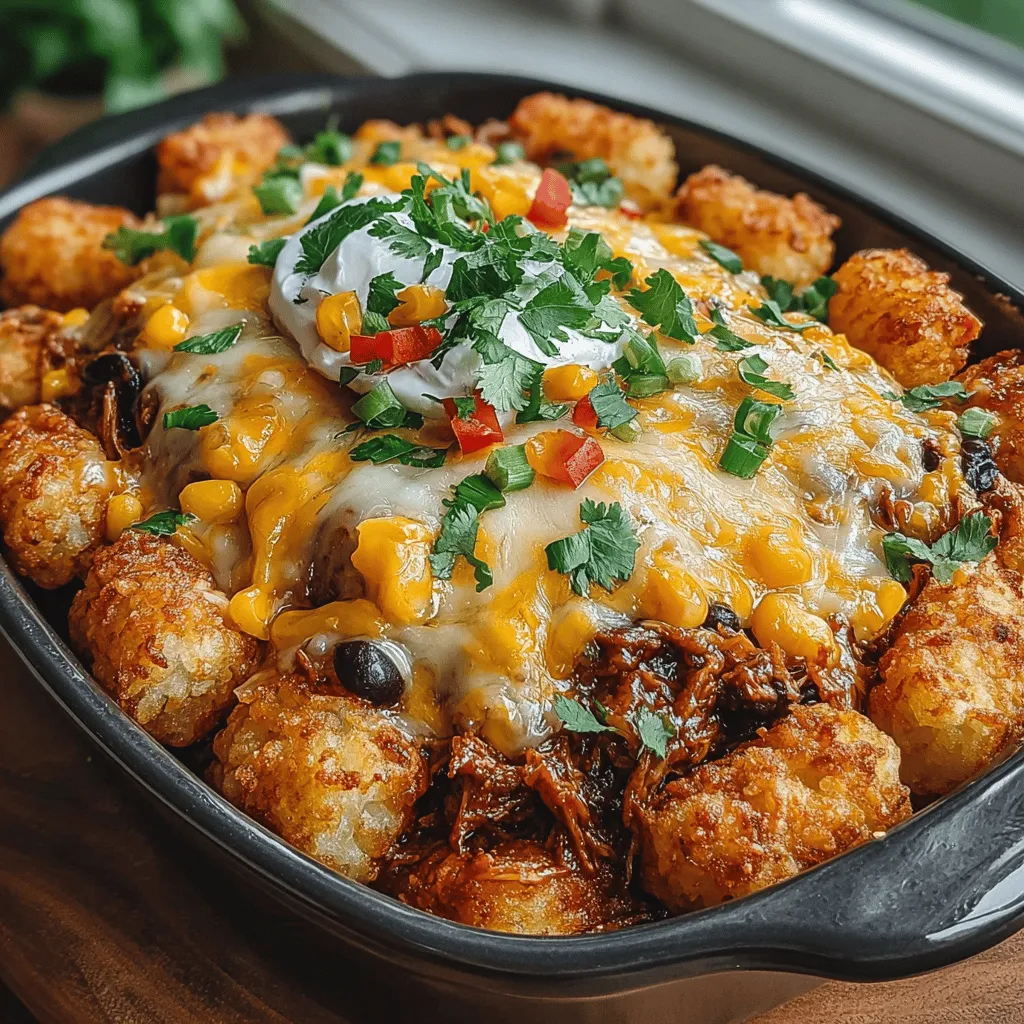 Casseroles have long been a staple in home cooking, celebrated for their comforting qualities, versatility, and the ability to feed a crowd with minimal effort. These one-dish wonders not only simplify meal preparation but also allow for endless creativity, making them a favorite for family dinners, potlucks, and gatherings. Among the myriad of casserole options, the BBQ Chicken Tater Tot Casserole stands out as an exceptional choice, combining tender chicken, zesty barbecue flavors, and crispy tater tots into a delightful dish that is sure to please even the pickiest eaters.