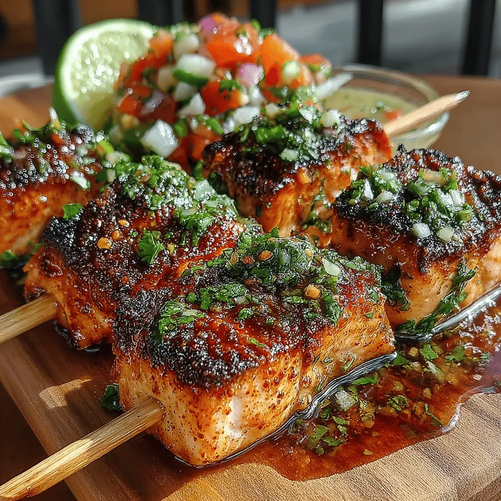 As summer approaches, the allure of outdoor grilling becomes irresistible, and nothing embodies the essence of warm-weather dining quite like Citrusy Salmon Skewers with Zesty Lime Salsa. This vibrant dish marries tender, flaky salmon with a zesty and refreshing salsa that elevates the entire eating experience. Whether you’re hosting a backyard barbecue, planning a picnic, or simply looking for a nutritious weeknight meal, these salmon skewers are sure to impress.