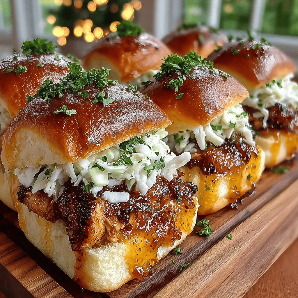 Sliders have become a beloved staple in casual dining, perfect for gatherings, parties, or even a cozy weeknight dinner at home. Their bite-sized nature makes them incredibly versatile, allowing for a variety of flavors and ingredient combinations that can cater to any palate. Among the many slider options, Tangy Mustard BBQ Chicken Sliders stand out for their unique and vibrant flavor profile. This recipe marries the zesty kick of mustard with the smoky notes of BBQ, creating a savory experience that is sure to please any crowd.
