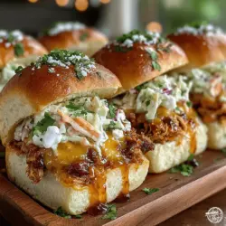 Tangy Mustard BBQ Chicken Sliders