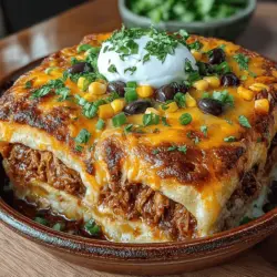 Spicy BBQ Chicken & Ranch Tortilla Bake