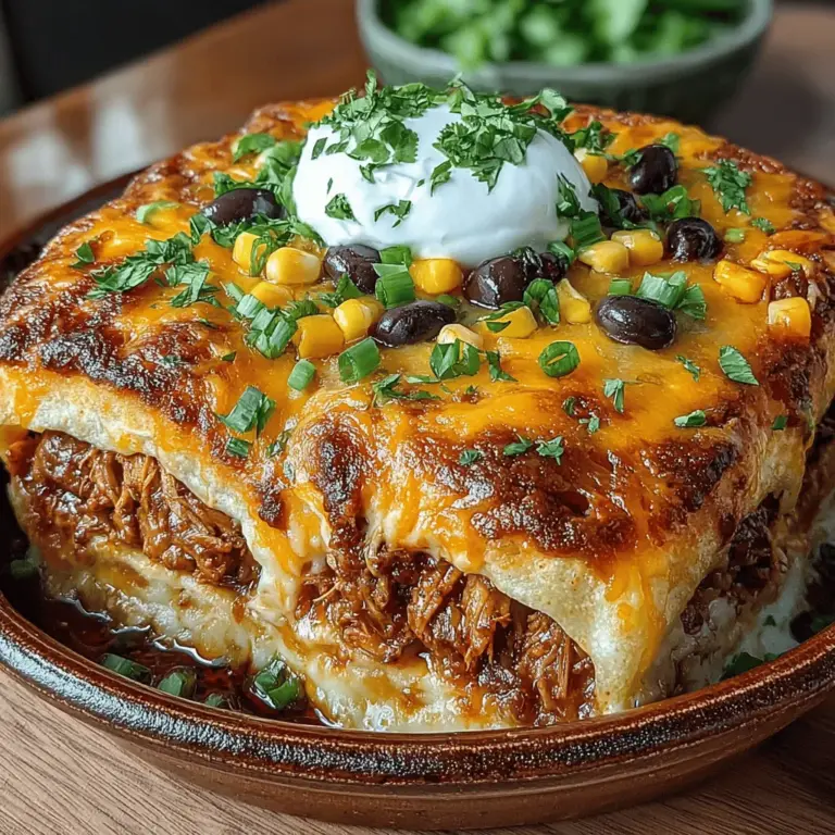 If you're searching for a dish that perfectly balances bold flavors and comforting textures, look no further than the Spicy BBQ Chicken & Ranch Tortilla Bake. This delectable recipe combines the smokiness of spicy BBQ sauce with the creamy richness of ranch dressing, creating a mouthwatering experience that is sure to please everyone at the table. Whether you’re preparing a comforting family dinner, hosting a casual gathering with friends, or simply craving a satisfying meal, this dish offers versatility and ease without sacrificing flavor.