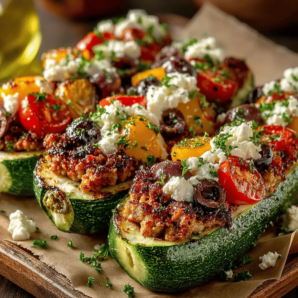 The Mediterranean diet has gained considerable attention in recent years, praised not only for its vibrant flavors but also for its myriad health benefits. Characterized by an abundance of fruits, vegetables, whole grains, lean proteins, and healthy fats, this eating style is linked to improved heart health, weight management, and a reduced risk of chronic diseases. Among the many delightful dishes that this diet inspires, Mediterranean Chicken Zucchini Boats stand out as a perfect representation of these principles. This recipe is not just about taste; it’s a celebration of nutrition and convenience, making it an excellent choice for busy weeknight dinners or meal prep.