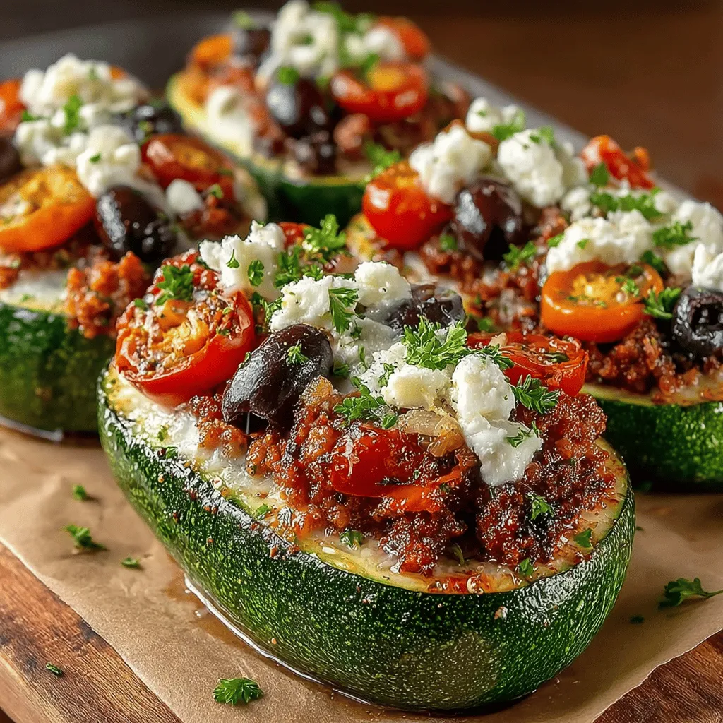 The Mediterranean diet has gained considerable attention in recent years, praised not only for its vibrant flavors but also for its myriad health benefits. Characterized by an abundance of fruits, vegetables, whole grains, lean proteins, and healthy fats, this eating style is linked to improved heart health, weight management, and a reduced risk of chronic diseases. Among the many delightful dishes that this diet inspires, Mediterranean Chicken Zucchini Boats stand out as a perfect representation of these principles. This recipe is not just about taste; it’s a celebration of nutrition and convenience, making it an excellent choice for busy weeknight dinners or meal prep.