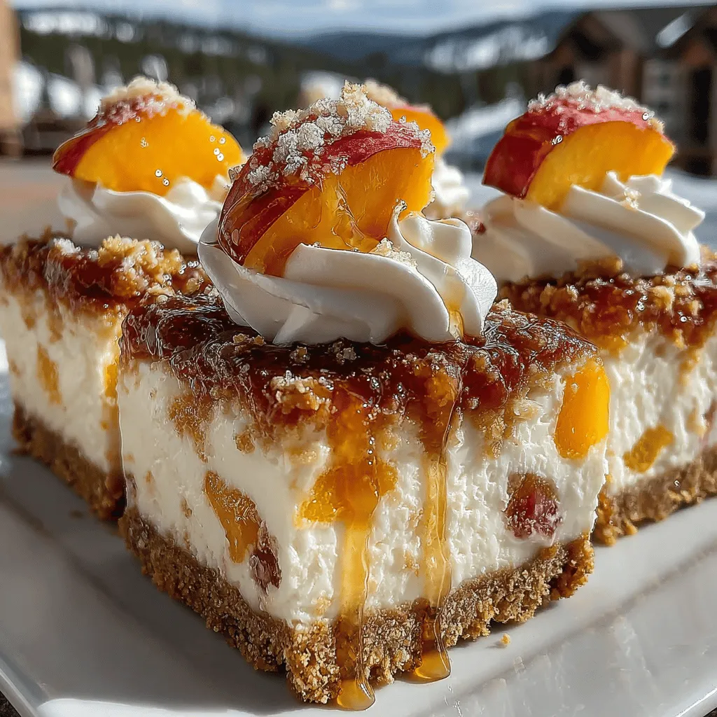 As the summer sun shines brighter and the days stretch longer, there's nothing quite like a refreshing dessert to capture the essence of the season. Enter the Peachy Bliss No-Bake Frozen Peach Cheesecake Bars – a delightful treat that marries the creamy indulgence of cheesecake with the vibrant sweetness of fresh peaches. This dessert not only embodies the flavors of summer but also presents an appealing solution for warm days when the thought of turning on the oven feels less than appealing.