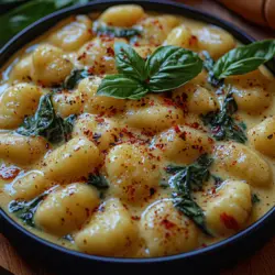 Creamy Garlic Spinach Gnocchi: A Culinary Delight