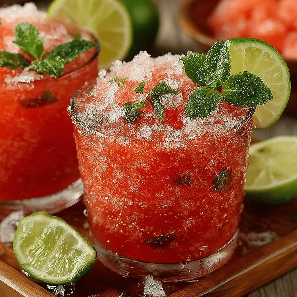 To truly appreciate the Chilled Watermelon Bliss Slushies, it's essential to understand the key ingredients that contribute to both their flavor and health benefits. Here’s a closer look at what makes this slushie a standout choice for summer refreshment.