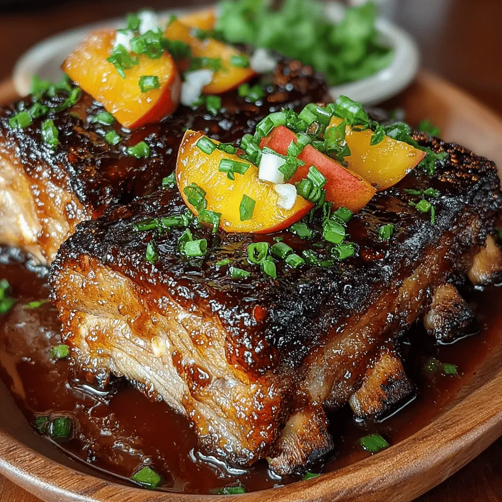 When preparing Sweet Heat Peach BBQ Ribs, achieving the right consistency in your sauce is crucial. As the sauce simmers, the ingredients meld together, allowing the sweet and spicy notes to balance beautifully. Begin by combining your peach preserves, hot sauce, garlic powder, onion powder, and a splash of apple cider vinegar in a saucepan. Bring the mixture to a gentle simmer over medium heat, stirring occasionally.