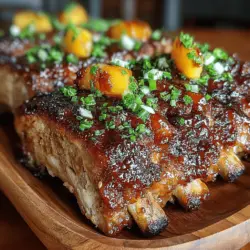 Sweet Heat Peach BBQ Ribs